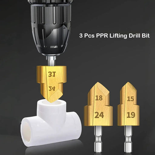 3pcs PPR Water Pipe Repair Drill Bit Set High-Speed Steel Easy Hole Expansion by salelink.co.nz