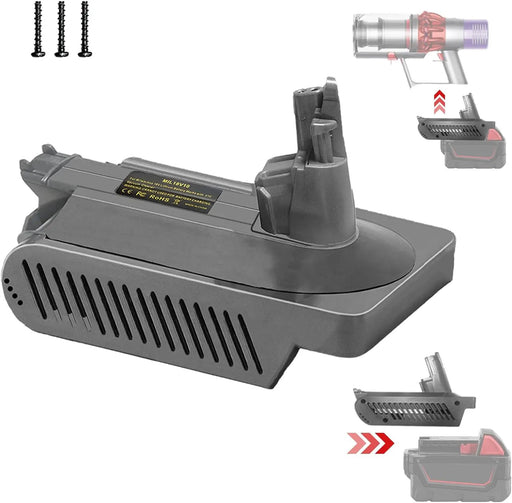Milwaukee M18 18V Battery Adapter Converter To Dyson V10 Battery by salelink.co.nz