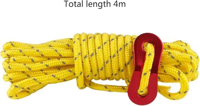 Tent Rope Roller – 4m Reflective Camping Rope HL5283 by ECOTREK