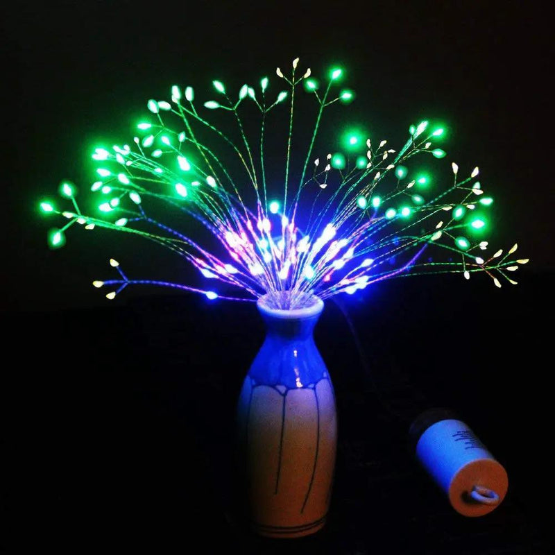 198 LED Hanging Starburst Firework Fairy String Light Lamp Party Xmas Decro by salelink.co.nz