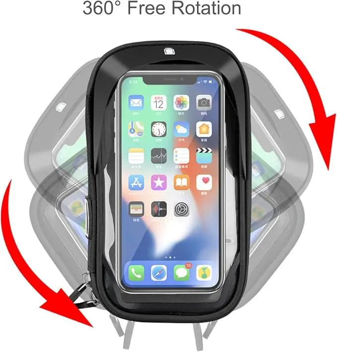 Ecotrek 6.4 inch Universal Bicycle Phone Holder & Waterproof Handlebar Mount Bag TG116611 by ECOTREK
