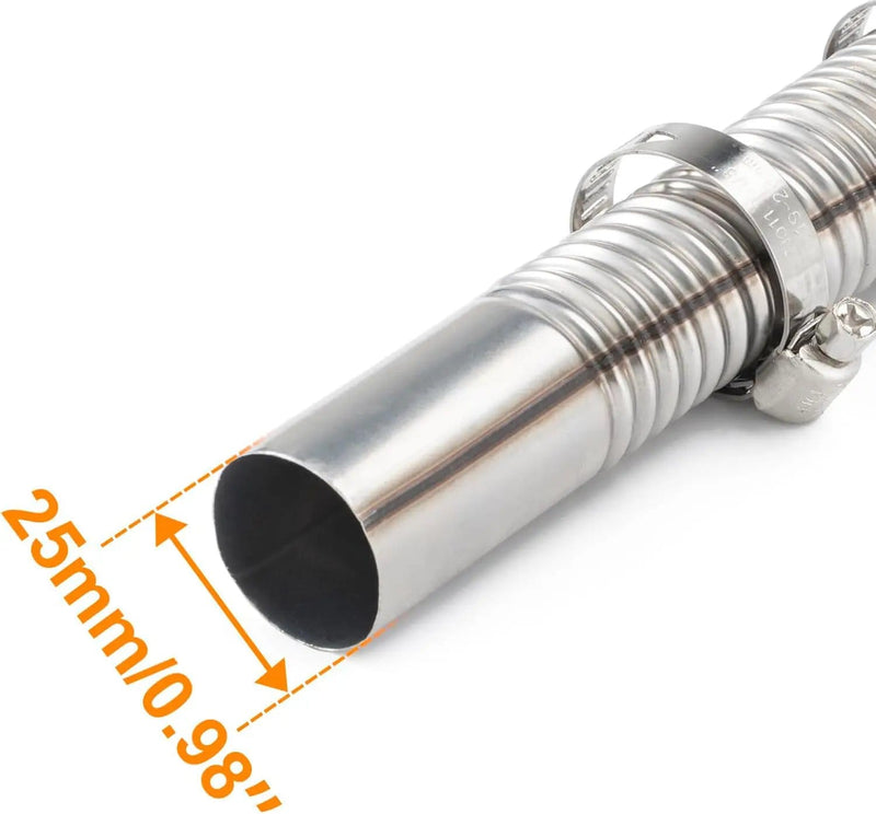 salelink.co.nz Unbranded 180cm Air Diesel Parking Heater Stainless Steel Exhaust Pipe Tube Gas 180cm Stainless Exhaust Pipe For Diesel Parking Heater