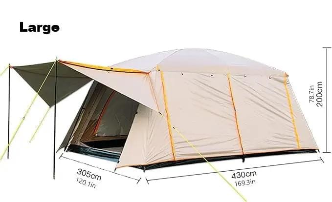 Family Tent –Double layers Waterproof-3 Size Two Colours Aavailable LCF91228 by ECOTREK