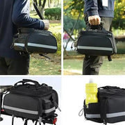 Ecotrek Waterproof Bicycle Rear Seat Bag – Multifunctional Pannier Rack Saddle Bag JS17606 by ECOTREK