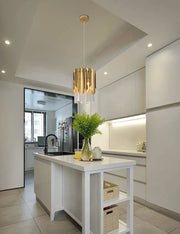 Modern Crystal Pendant Light Gold by salelink.co.nz