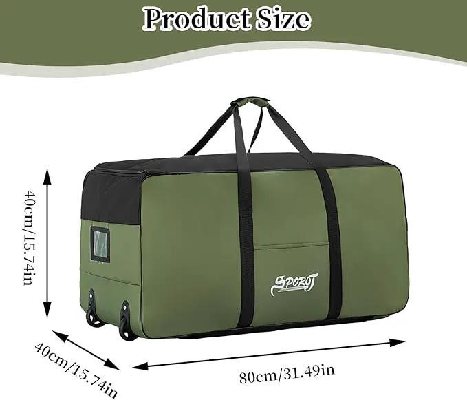 Large 120L Waterproof Travel Bag with Wheels LC7131 by ECOTREK