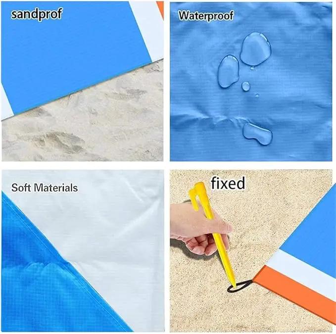Sandproof & Waterproof Beach Mat – 210x200 cm SFJJ5014 by ECOTREK