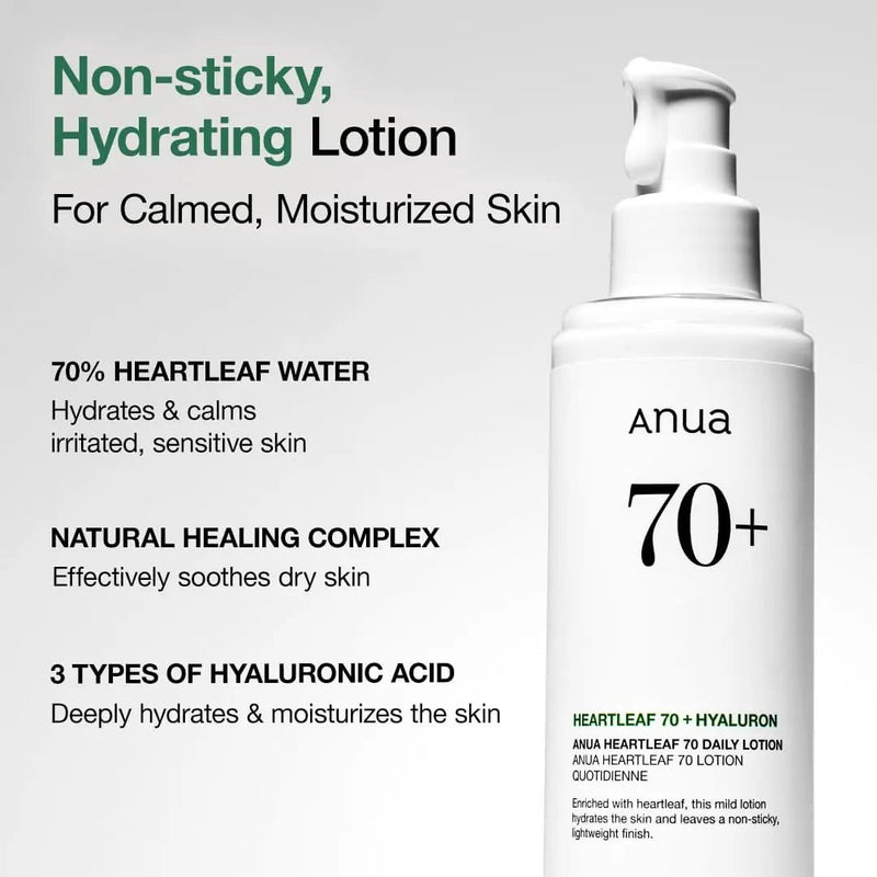 Anua Heartleaf 70 Daily Lotion 200ml by Poppy Gifts