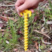 Ecotrek Screw Tent Pegs – 20cm Plastic Spiral Ground Stakes for Camping, Tarp & Outdoor Shelters JP52013 by ECOTREK