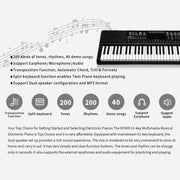 61-KEY MULTIMEDIA MUSICAL ELECTRONIC PIANO - PORTABLE ELECTRONIC PIANO by dealonline.co.nz