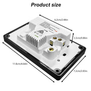 salelink.co.nz Unbranded USB Type C Wall Socket Power Point - Black USB Type C Wall Socket Power Point - Black | Action Outdoors NZ
