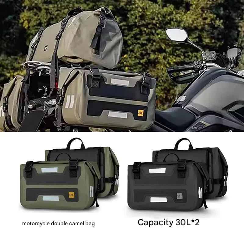 Ecotrek Motorcycle Saddlebags – Double Side Saddle Bag, 60L Waterproof Pannier BQF1308 by ECOTREK