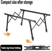 Aluminium Height Adjustable Egg Roll Camping Table – Portable Outdoor Table 89cm TYGM1521 by ECOTREK