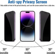 iPhone 15 Pro Max Anti Peep Privacy Glass Screen Protector by salelink.co.nz