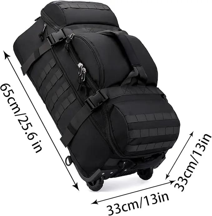 Ecotrek 80L Travel Duffel Backpack | Foldable Convertible Holdall with Hidden Straps CP7286 by ECOTREK
