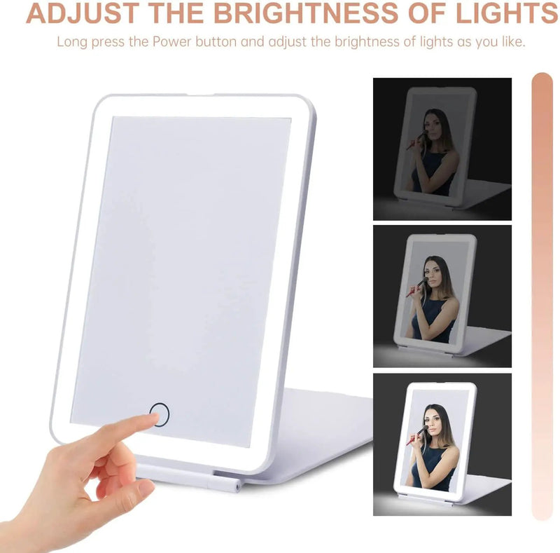 LED Foldable Makeup Mirror by salelink.co.nz