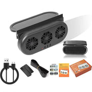 Solar-Powered Car Window Exhaust Fan with 3 Air Outlet Solar Ventilation by dealonline.co.nz