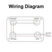 4 Way DC 12V-24V Car Cigarette Lighter Socket+Dual USB Charger Voltmeter Adapter by salelink.co.nz