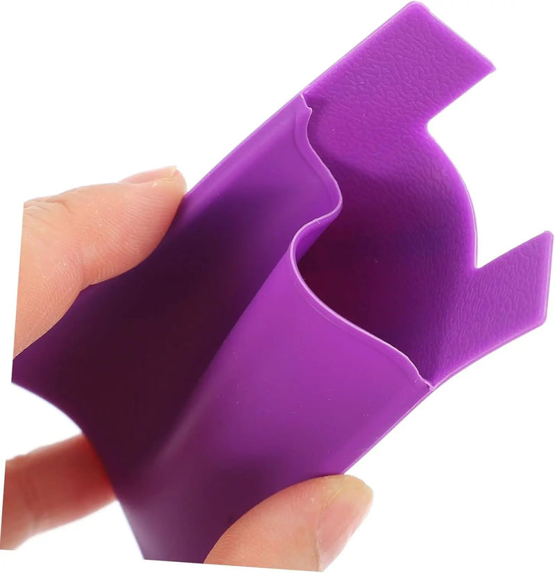 Purple Silicone Card Holder Pocket Case Wallet Pouch Sticker Cellphone Phone by salelink.co.nz