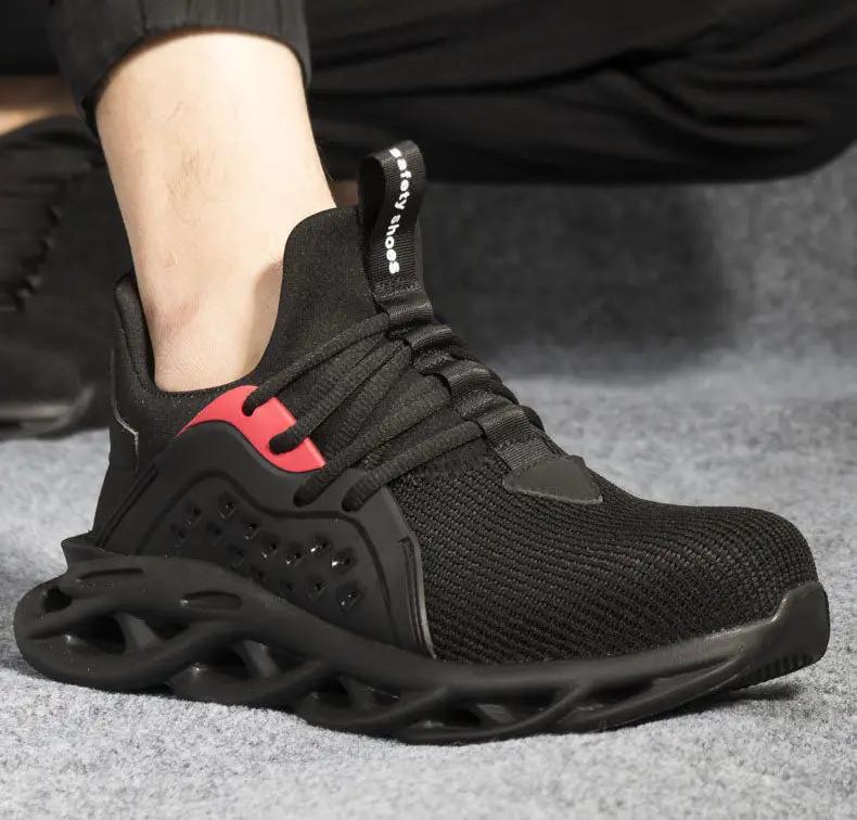 Steel Toe Work Shoes Safety Sneakers Industrial Shoes Lightweight Puncture Proo by dealonline.co.nz