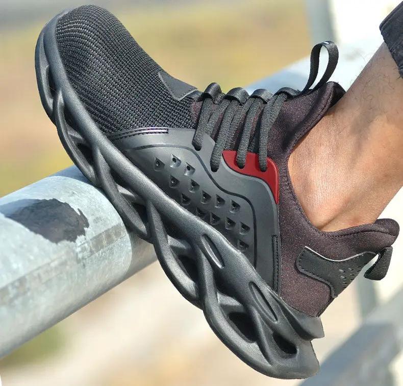 Steel Toe Work Shoes Safety Sneakers Industrial Shoes Lightweight Puncture Proo by dealonline.co.nz