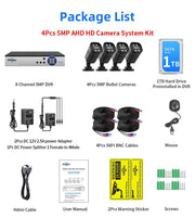 Action Outdoors Limited Waterproof 5MP Wired Outdoor Security Camera Kit Waterproof 5MP Wired Outdoor Security Camera Kit