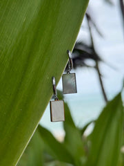 Moana Mā Silver Huggies by Tahana Jewellery