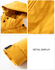 Thickened Lined Heated Jacket Waterproof Yellow by dealonline.co.nz