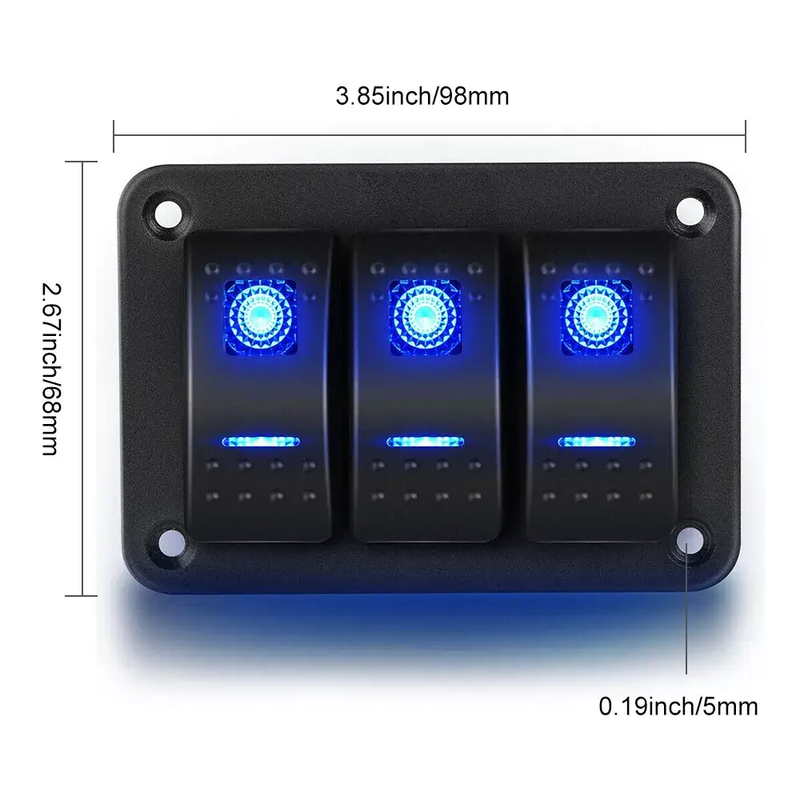 3 Gang Switch Panel by salelink.co.nz