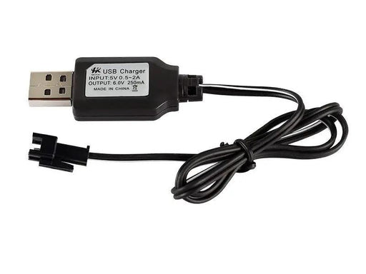 6V USB Charging Cable for Car or Boat black by dealonline.co.nz