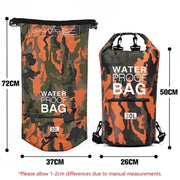 30L 15L Waterproof Dry Bags with Wet Separation Pocket Backpack for Kayaking Boating Swimming Outdoor Sports Bag XAZ9