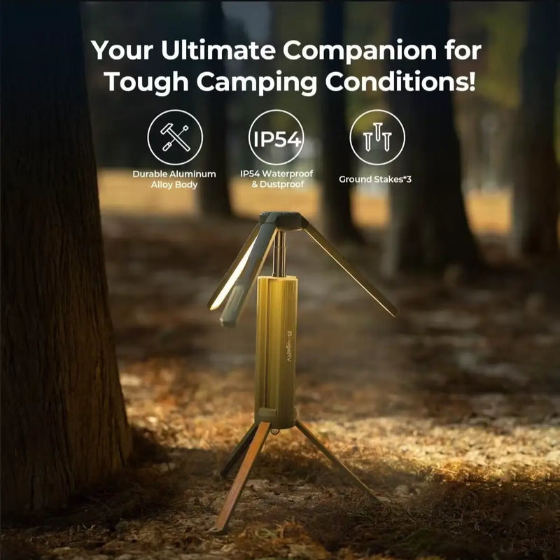 Tripod Folding Telescopic Camping Lantern by Action Outdoors Limited