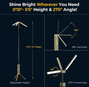 Tripod Folding Telescopic Camping Lantern by Action Outdoors Limited