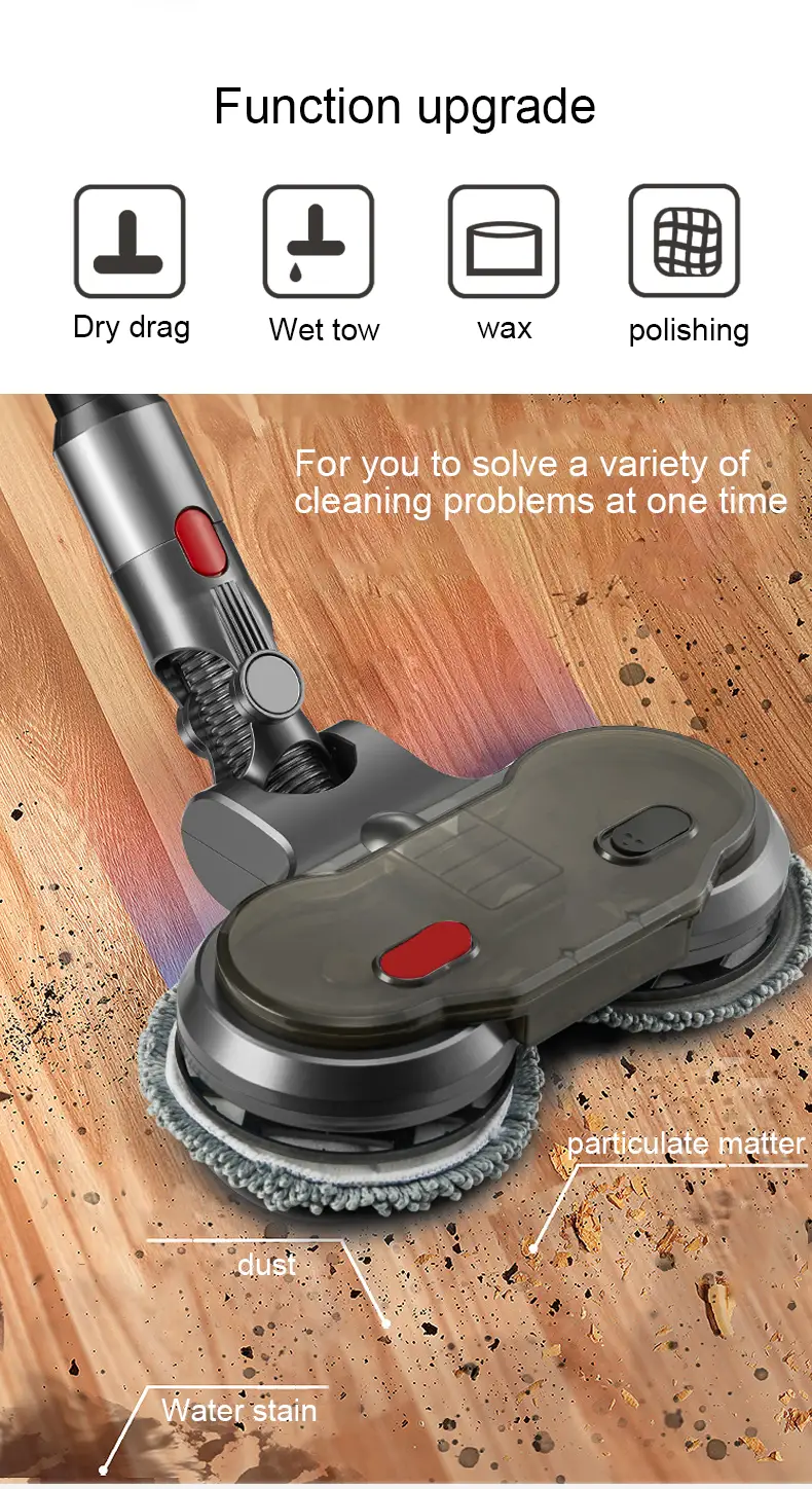 Electric Motorised Mop for Dyson V7 V8 V10 V11 V15 Cordless Vacuum Cleaners by salelink.co.nz