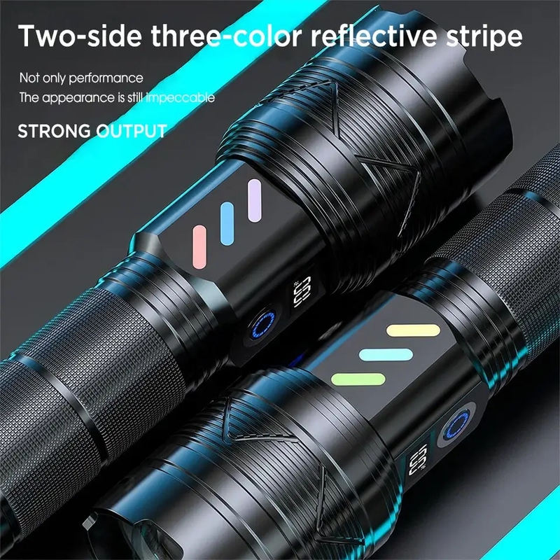 LED Torch Flashlight Light Rechargeable Camping Outdoor by salelink.co.nz
