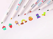 (12PCS/PACK) Whiteboard Marker Pen - Fine tip , Colourful by dealonline.co.nz