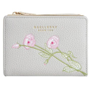 Brands HD BAELLERRY N8344 Small Wallet Floral Embroidery PU Leather Zipper Pocket Coin Purse Card Holder BAELLERRY N8344 Small Wallet Floral Embroidery PU Leather Zipper Pocket Coin Purse Card Holder