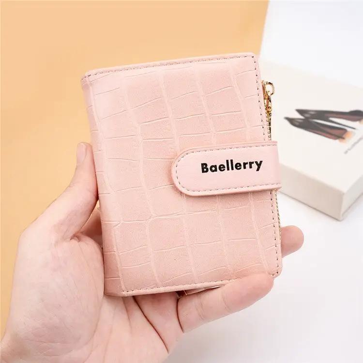Brands HD BAELLERRY N8327 Fashion Stone Texture PU Leather Women Bi-fold Short Wallet BAELLERRY N8327 Fashion Stone Texture PU Leather Women Bi-fold Short Wallet
