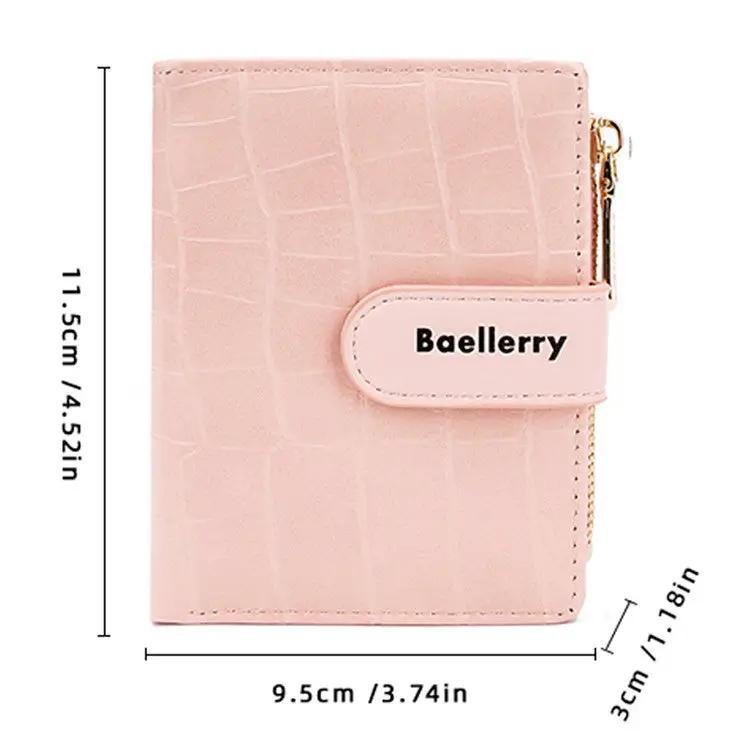 Brands HD BAELLERRY N8327 Fashion Stone Texture PU Leather Women Bi-fold Short Wallet BAELLERRY N8327 Fashion Stone Texture PU Leather Women Bi-fold Short Wallet