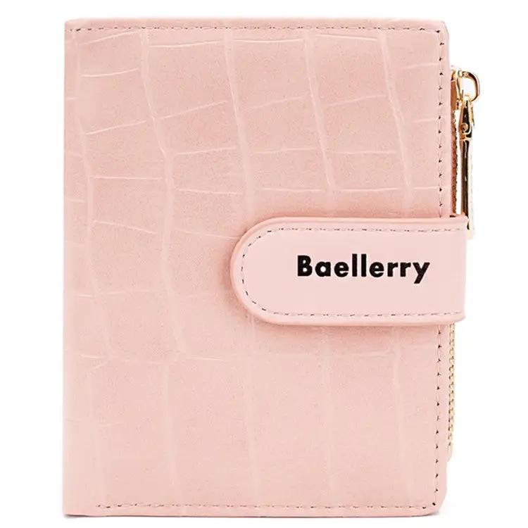 Brands HD BAELLERRY N8327 Fashion Stone Texture PU Leather Women Bi-fold Short Wallet BAELLERRY N8327 Fashion Stone Texture PU Leather Women Bi-fold Short Wallet