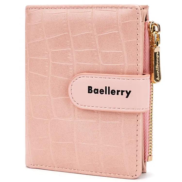 Brands HD BAELLERRY N8327 Fashion Stone Texture PU Leather Women Bi-fold Short Wallet BAELLERRY N8327 Fashion Stone Texture PU Leather Women Bi-fold Short Wallet