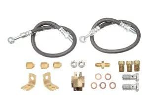 Rubber Brake Hose Kit - 3/8" Banjo - for Single axle