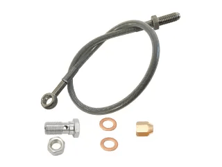 Trojan Trailer Brake Components Stainless Steel Brake Hose Kit - 3/8" Banjo to 3/8" Male Stainless Steel Brake Hose Kit - 3/8" Banjo to 3/8" Male