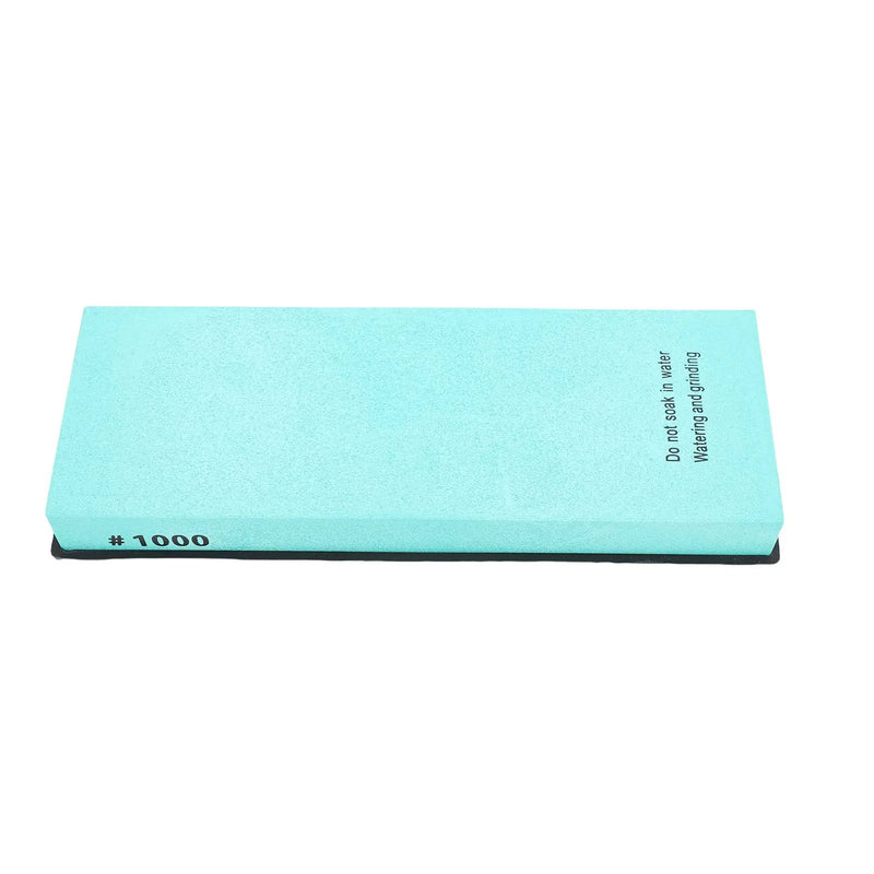 Sharpening Stone 1000 Grit Whetstone White Corundum Anti Slip Silicone Base Multipurpose Use Green by China Dropship