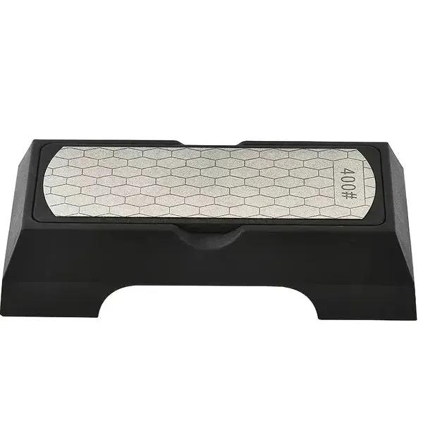 Diamond Double-sided Sharpening Stone 400#/1000# With Coarse And Fine Grit And Non-slip Base - Suitable For Kitchen Knives, Chisels, Axes, And Woodworking Tools, Providing Practical Gifts For The Home - black by China Dropship