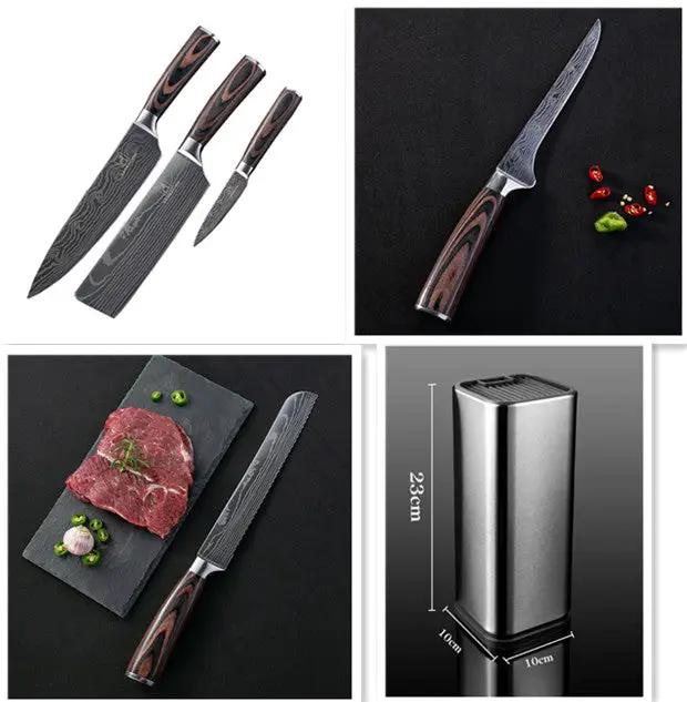 Chef Knives Kitchen Knives Cleaver Slicing Knives 7pcs by China Dropship