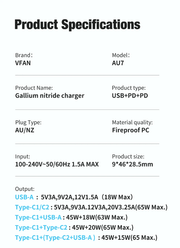 techplus 65W GaN Ultra Fast Charger – Triple-Port Charging Solution for All Your Devices 65W GaN Ultra Fast Charger – Triple-Port Charging Solution for All Your Devices