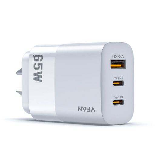 techplus 65W GaN Ultra Fast Charger – Triple-Port Charging Solution for All Your Devices 65W GaN Ultra Fast Charger – Triple-Port Charging Solution for All Your Devices