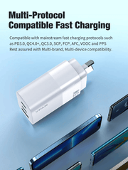 techplus 65W GaN Ultra Fast Charger – Triple-Port Charging Solution for All Your Devices 65W GaN Ultra Fast Charger – Triple-Port Charging Solution for All Your Devices