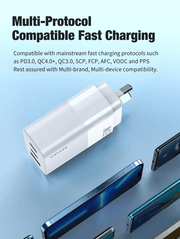 techplus 65W GaN Ultra Fast Charger – Triple-Port Charging Solution for All Your Devices 65W GaN Ultra Fast Charger – Triple-Port Charging Solution for All Your Devices